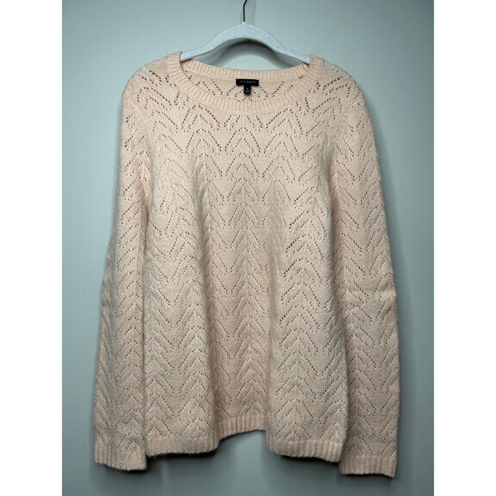 Talbots Cream Crew Neck Sweater